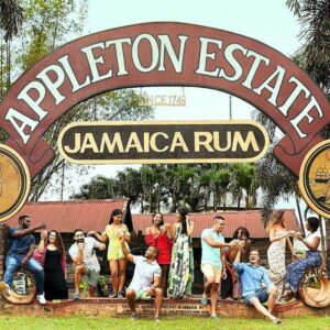 YS Falls & Appleton Estate Rum Tour in Jamaica with a group of tourist